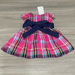 Polo Ralph Lauren Plaid Baby Girl Dress- SZ 3 Months